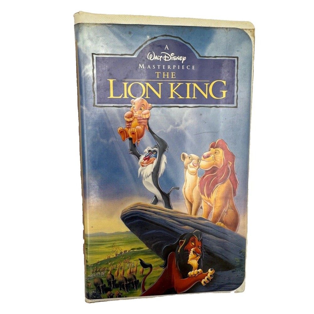 Walt Disney Home Video The Lion King VHS 1994 NTSC G Full Screen Masterpiece